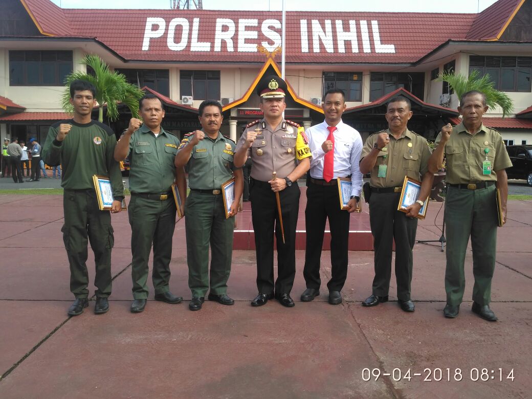 Personel BBKSDA Riau Dapat Penghargaan dari Polisi