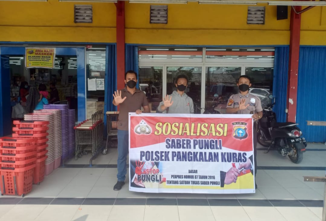Setiap Hari, Polsek Pangkalan Kuras Gelar Sosialisasi Saber Pungli