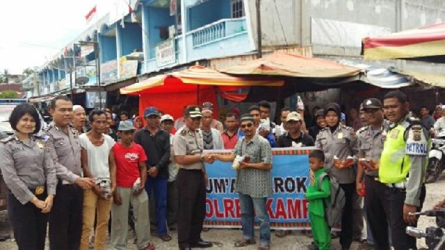 Program Jum'at Barokah Polres Kampar, Dekatkan Polisi Dengan Masyarakat