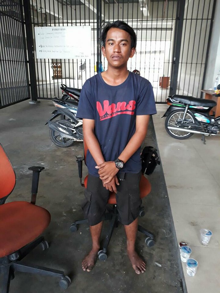 Curi Tiang Lampu Jalan di Kawasan Stadion Utama Riau, Mursidi Ditangkap