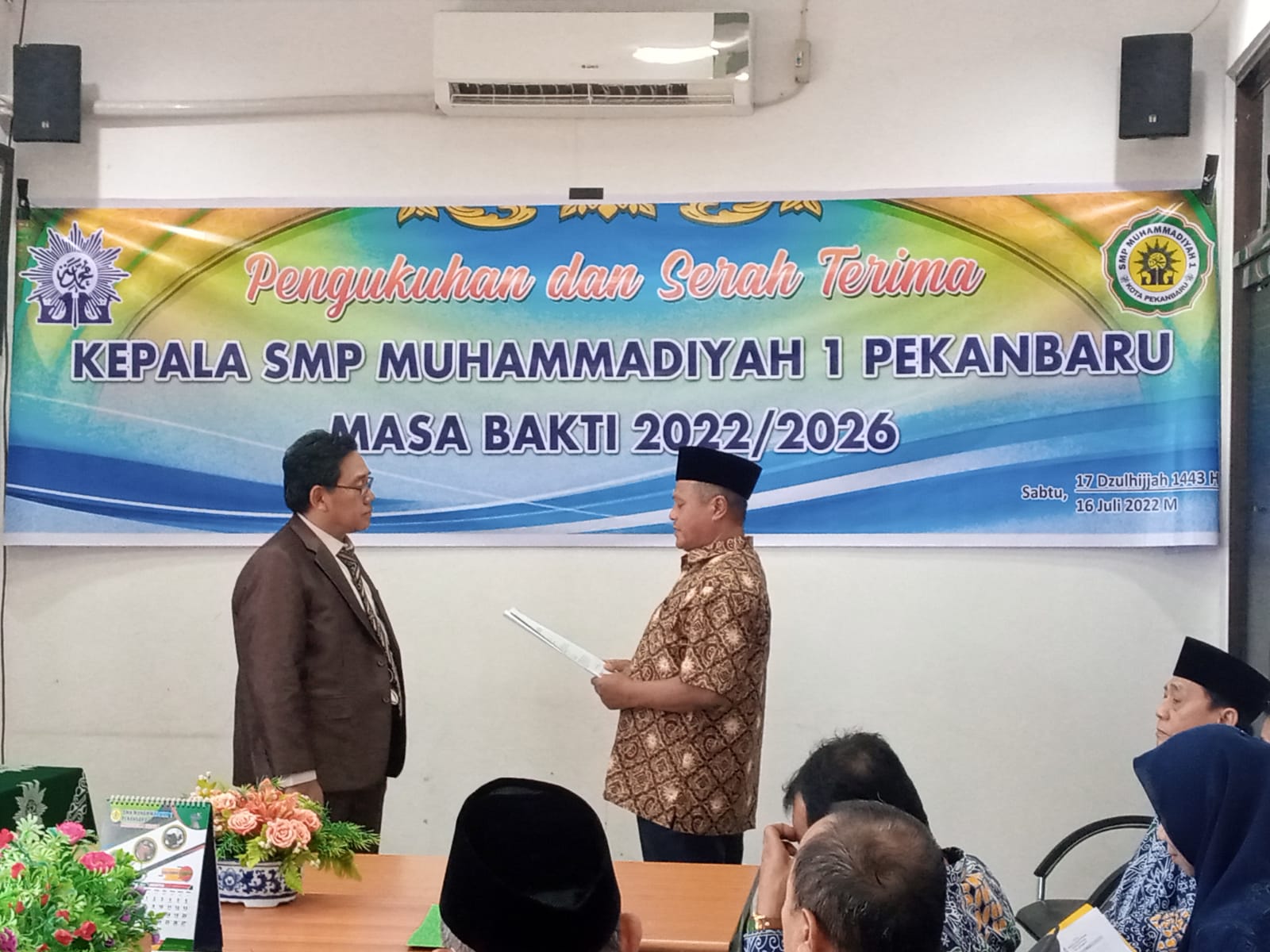 Kembali Pimpin SMP 1 Muhammadiyah Pekanbaru, Fernando Tancap Gas Konsolidasi