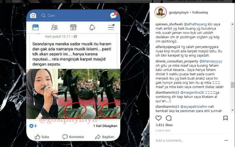 Heboh! Nissa Sabyan Injak Sajadah saat Manggung, Netizen Salahkan Panitia