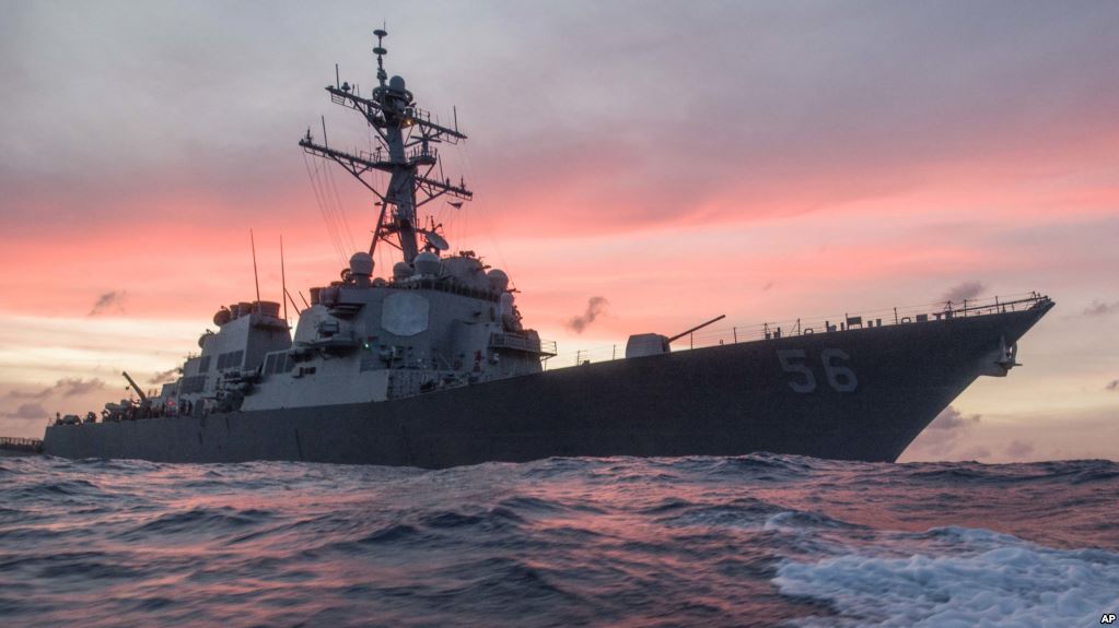 10 Tentara AS Hilang Setelah Kapal Perang USS John S. McCain Tabrakan di Selat Malaka