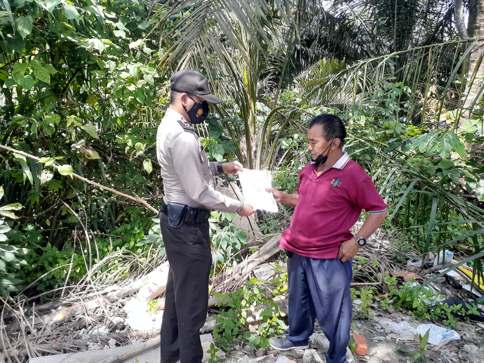 Sasar Wilayah Rawan, Polsek Bandar Sei Kijang Lakukan Patroli Karhutla