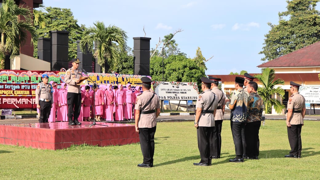 Kapolres Kuansing Pimpin Sertijab Tiga Kapolsek, Ini Daftar Lengkap Pejabat Baru
