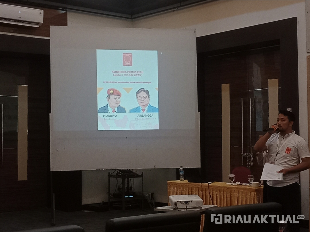 Hasil Voting, Projo Riau Labuhkan Dukungan ke Prabowo - Airlangga