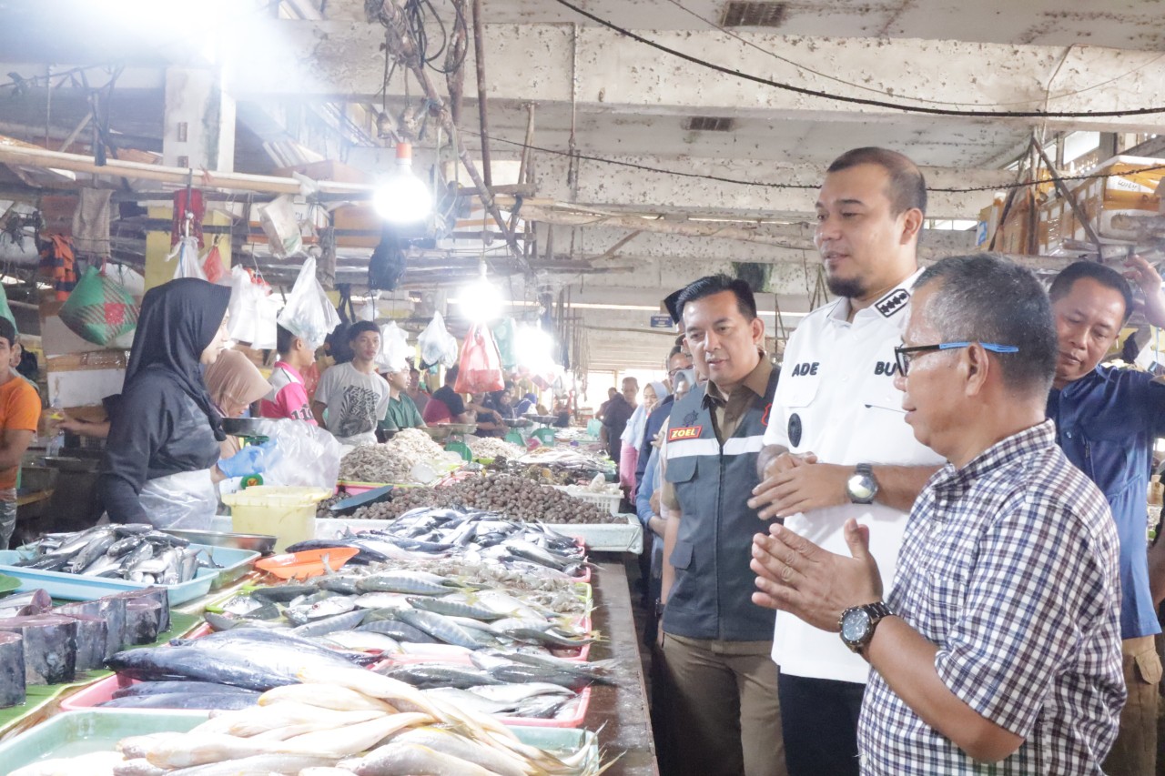 Jelang Nataru, Bupati Inhu Sidak Pasar hingga Gudang Bulog