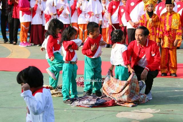 Dihadapan Ribuan Anak di Pekanbaru, Presiden Jokowi Minta Bully Dihentikan