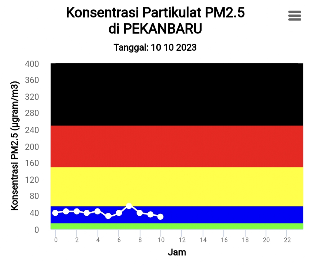 163 Titik Panas Tersebar di Riau, Kualitas Udara Sedang