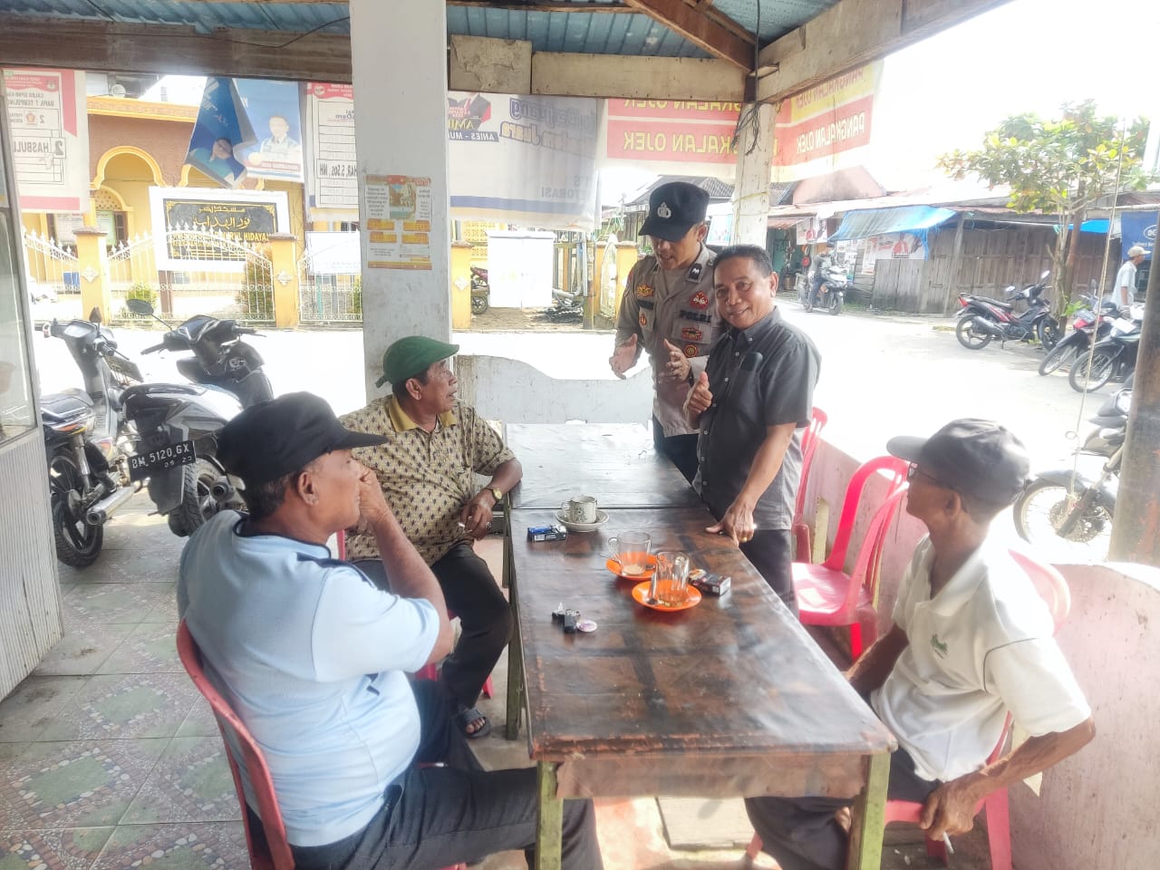 Polsek Tempuling Gencar Sosialisasikan Pemilu Damai di Kelurahan Sungai Salak