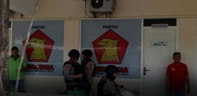 Markas Partai Gerindra Mulai Sering Didatangi Aparat Brimob Bersenjata Laras Panjang, Ada Apa..
