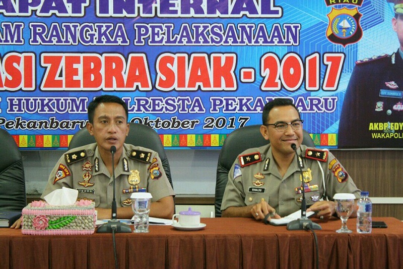 Pekan Depan Operasi Zebra Siak 2017 Dimulai, Polresta Pekanbaru Adakan Rapat Internal