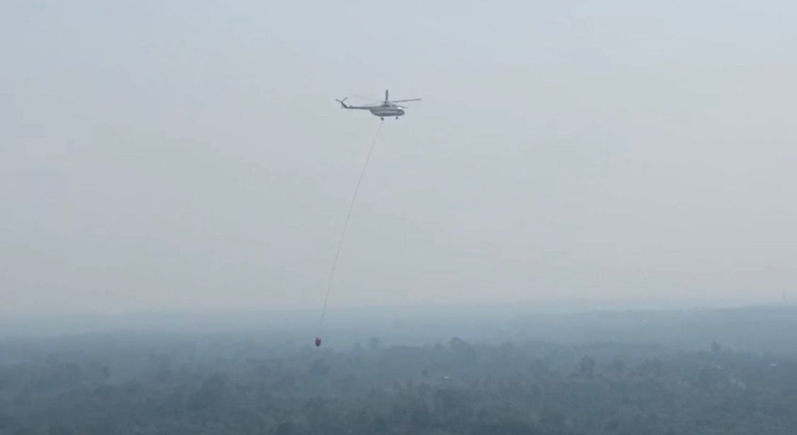 Karhutla Rokan Hulu Meluas, BNPB Kerahkan Helikopter untuk Pemadaman