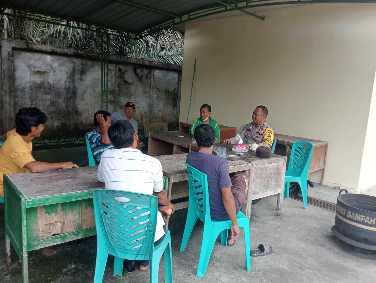 Kapolsek Kampar Kiri Kembali Lakukan Cooling System Kepada Masyarakat