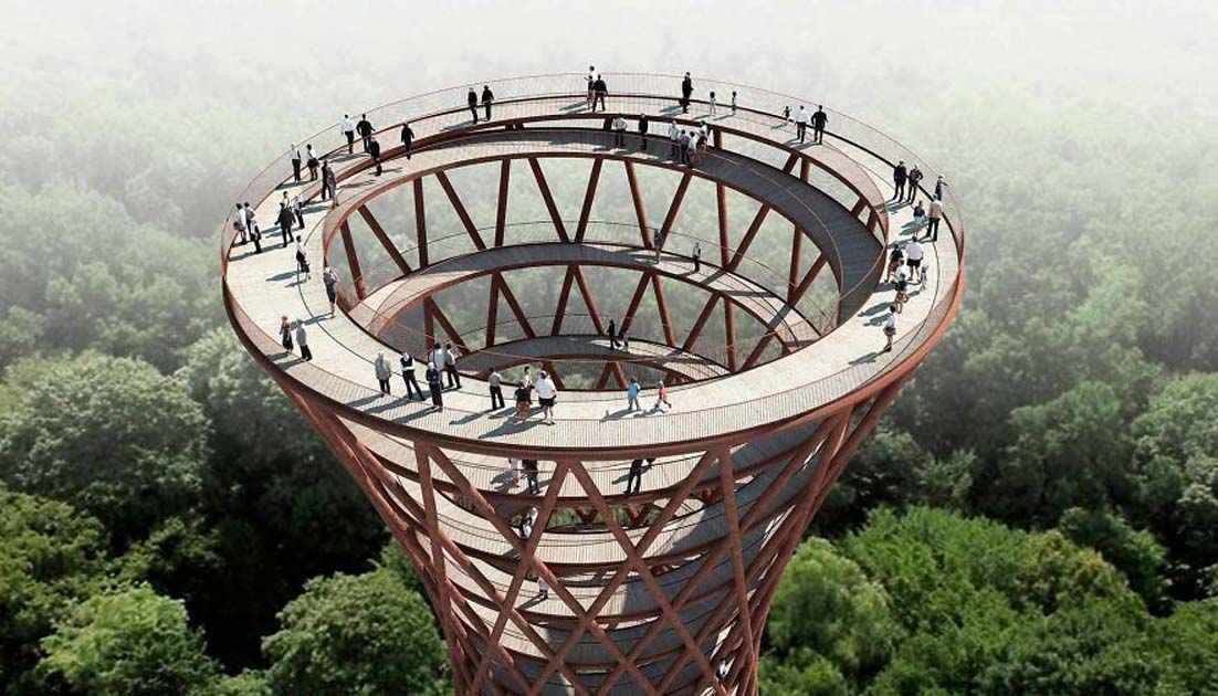 Gardu Pandang Spiral ini akan Manjakan Para Pejalan dan Instagrammers