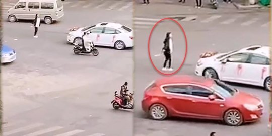 Wanita Ini Nekat Berhentikan Mobil Pengantin Sang Mantan