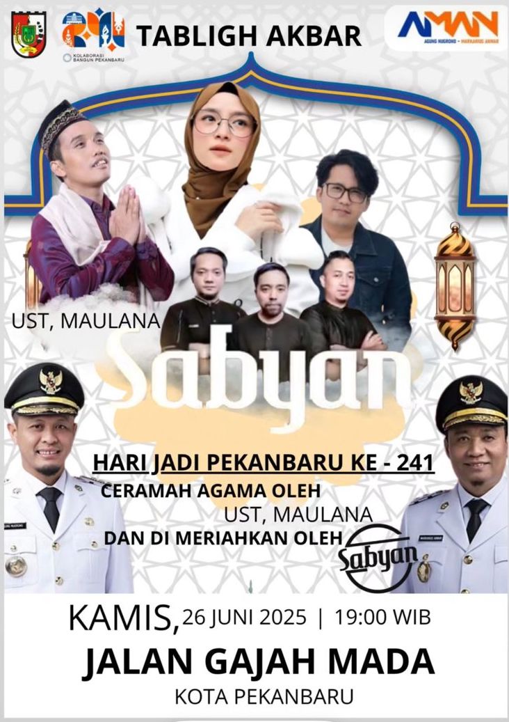 Pemko Pekanbaru Pastikan Kabar Tabligh Akbar Bersama Ustadz Maulana Hoax