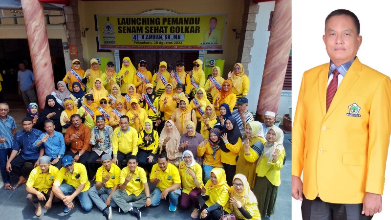 Launching Pemandu Senam Sehat Golkar H Amran se-Pekanbaru: Manfaat bagi Kesehatan Tubuh