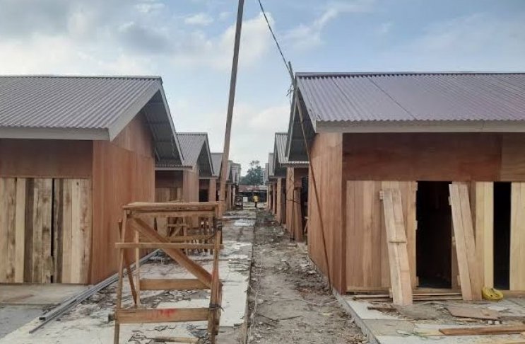 Pengerjaan Kios Sementara di Pasar Cik Puan Ditargetkan Rampung Pekan Ini