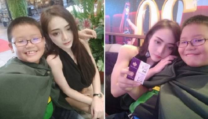 Wiih Geger, Bocah 10 Tahun Ini Pacari Model Seksi