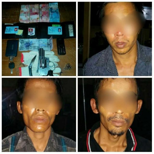 Setelah membuang korbannya, Tiga perampok ini akhirnya dilumpuhkan polisi.