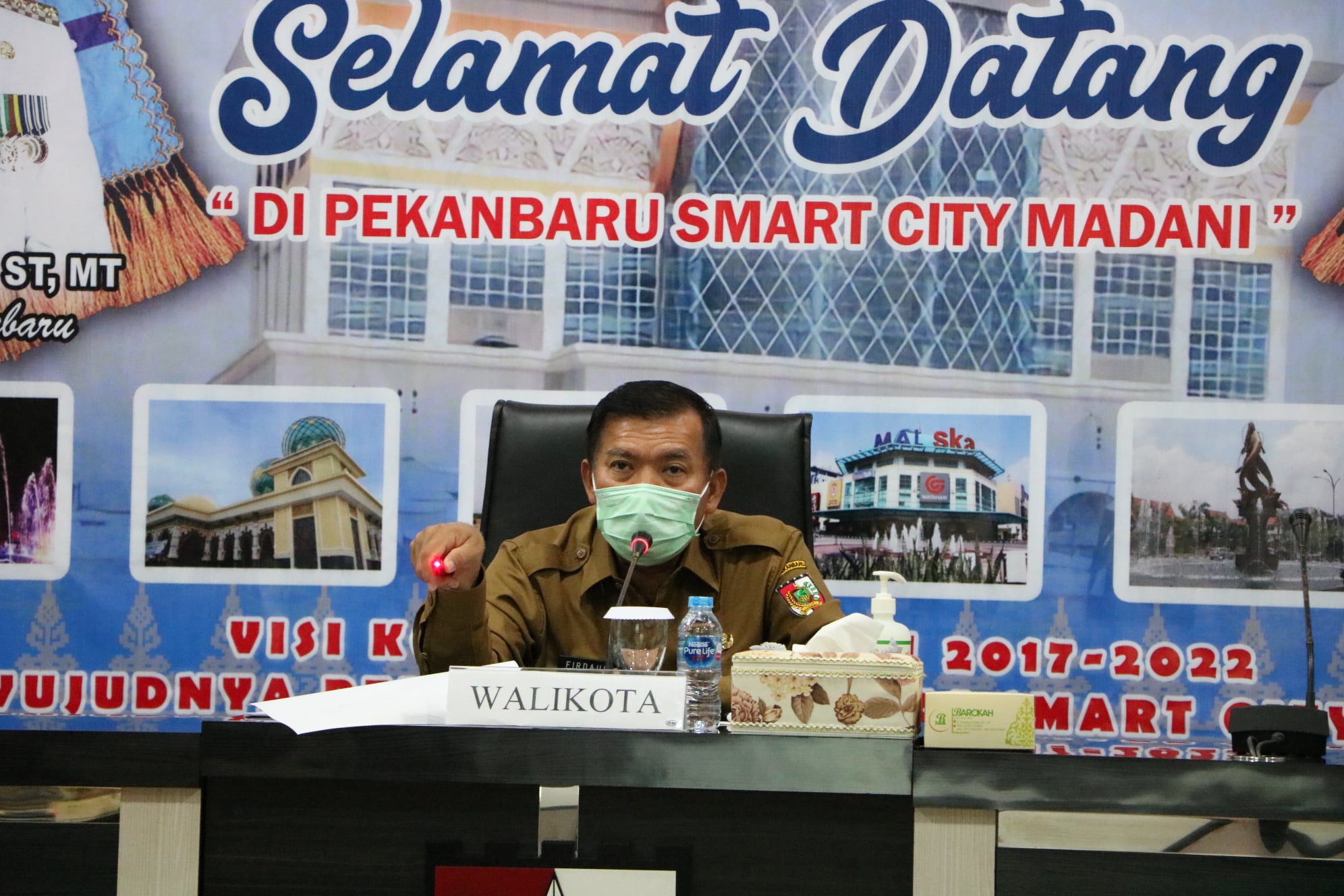 Penetapan Zona Corona di Pekanbaru Disesuaikan dengan Peta Nasional