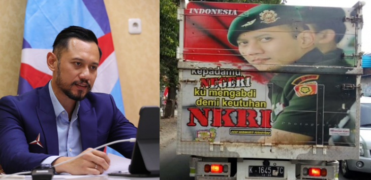 Ada Fotonya Dipasang di Pantat Truk, Begini Reaksi AHY