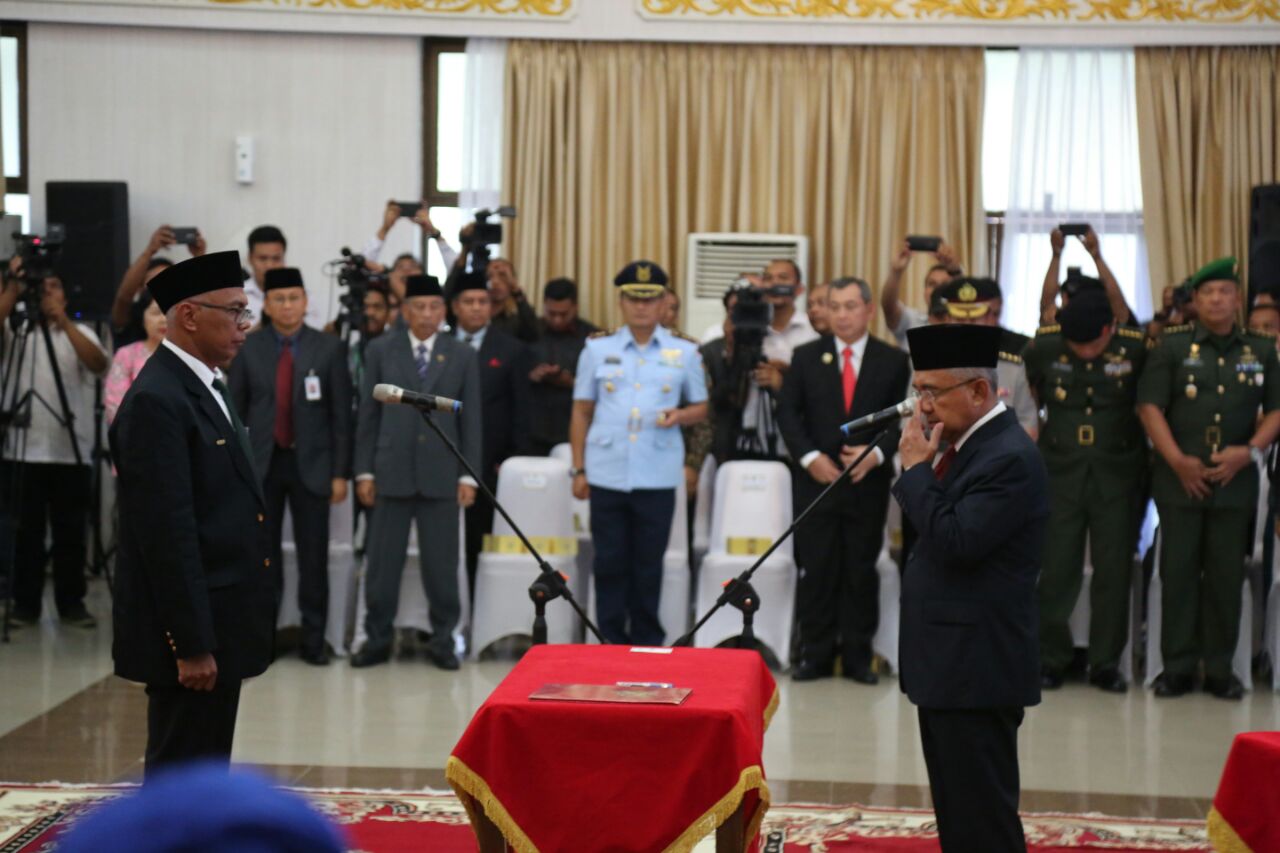 HM Wardan Cuti, Gubri Lantik Pj Bupati Inhil