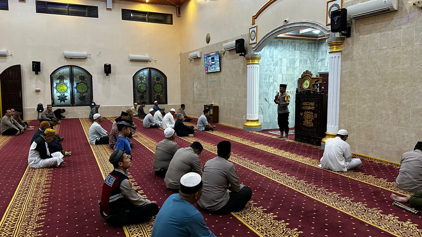Kasat Samapta Dumai Ajak Jemaah Masjid Hindari Hoax Jelang Pemilu