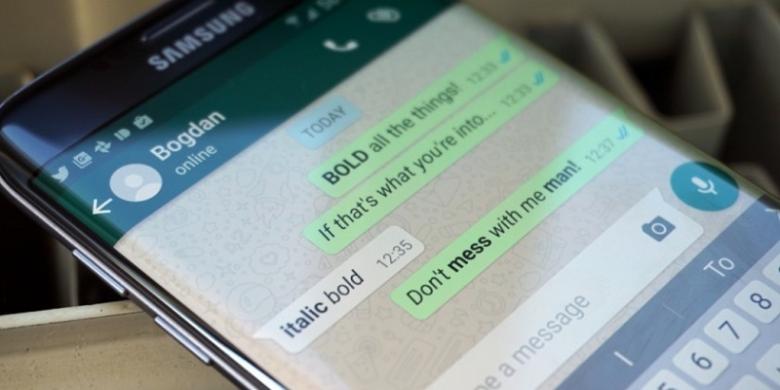 Cara Ganti Huruf di WhatsApp Jadi Tebal dan Miring