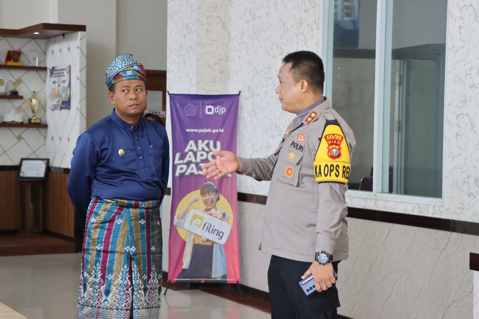 Kapolres Rohil dan Wakil Bupati Perkuat Kamtibmas Pasca Pilkada di Bagan Siapi-api