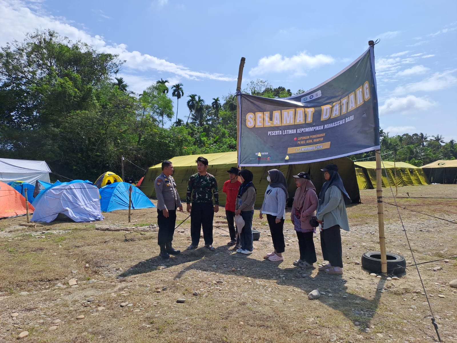 Bhabin Polsek Bangkinang Barat Sosialisasi Pilkada Damai ke Mahasiswa UIN