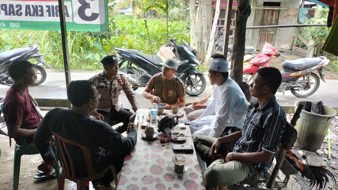 Jelang Pemilu, Polsek Sungai Batang Gencar Sampaikan Pesan Keamanan dan Kesejahteraan