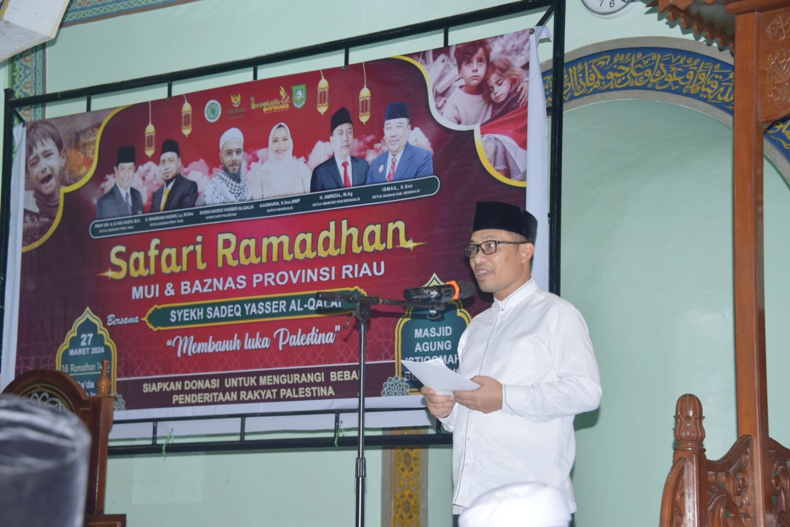 Bupati Kasmarni Sambut Baik Safari Ramadhan MUI dan Baznas Riau, Dalam Rangka Basuh Luka Palestina