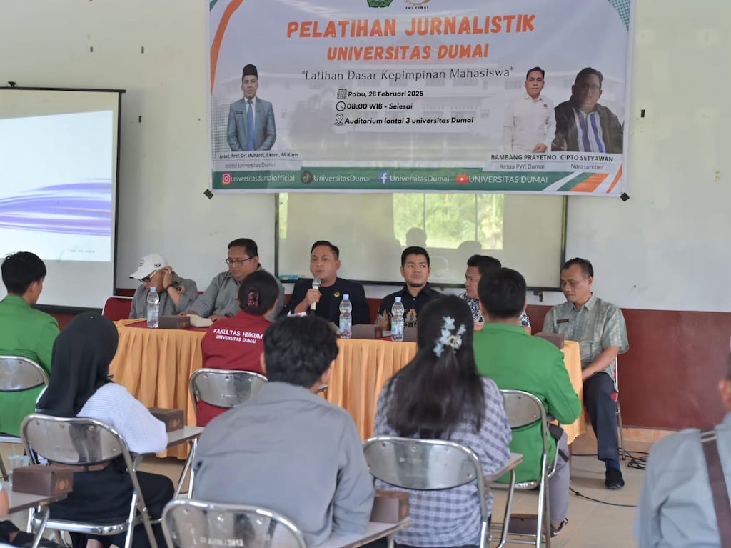 PWI dan Universitas Dumai Gelar Pelatihan Jurnalistik bagi Mahasiswa