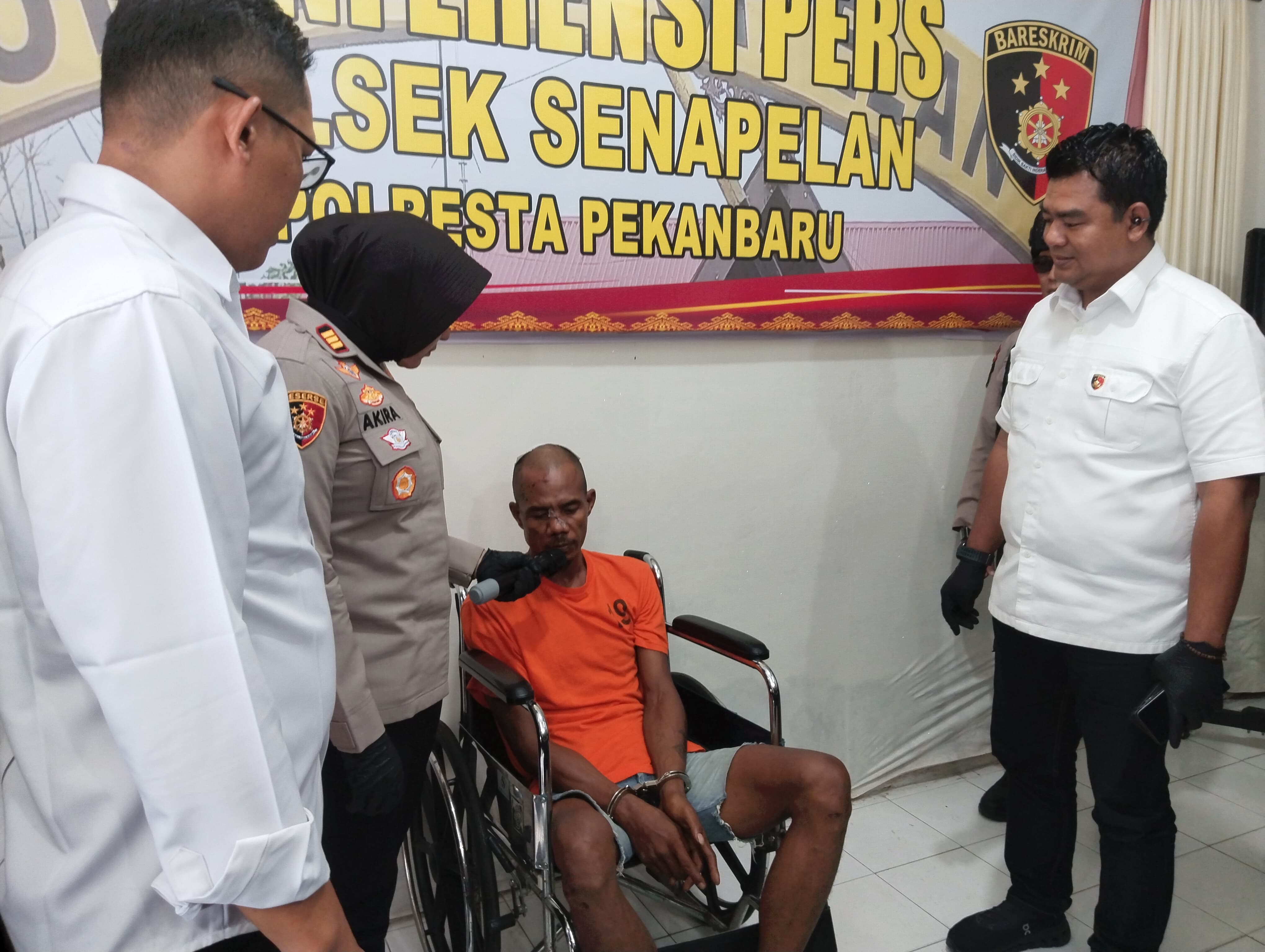 Residivis di Pekanbaru Tikam Polisi saat Ditangkap, Terlibat Kasus Pencurian dan Penganiayaan