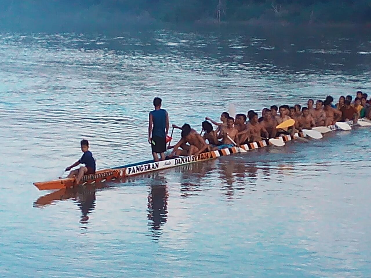 Uji Coba Desa Tanjung Simandolak Gelar Pacu Jalur