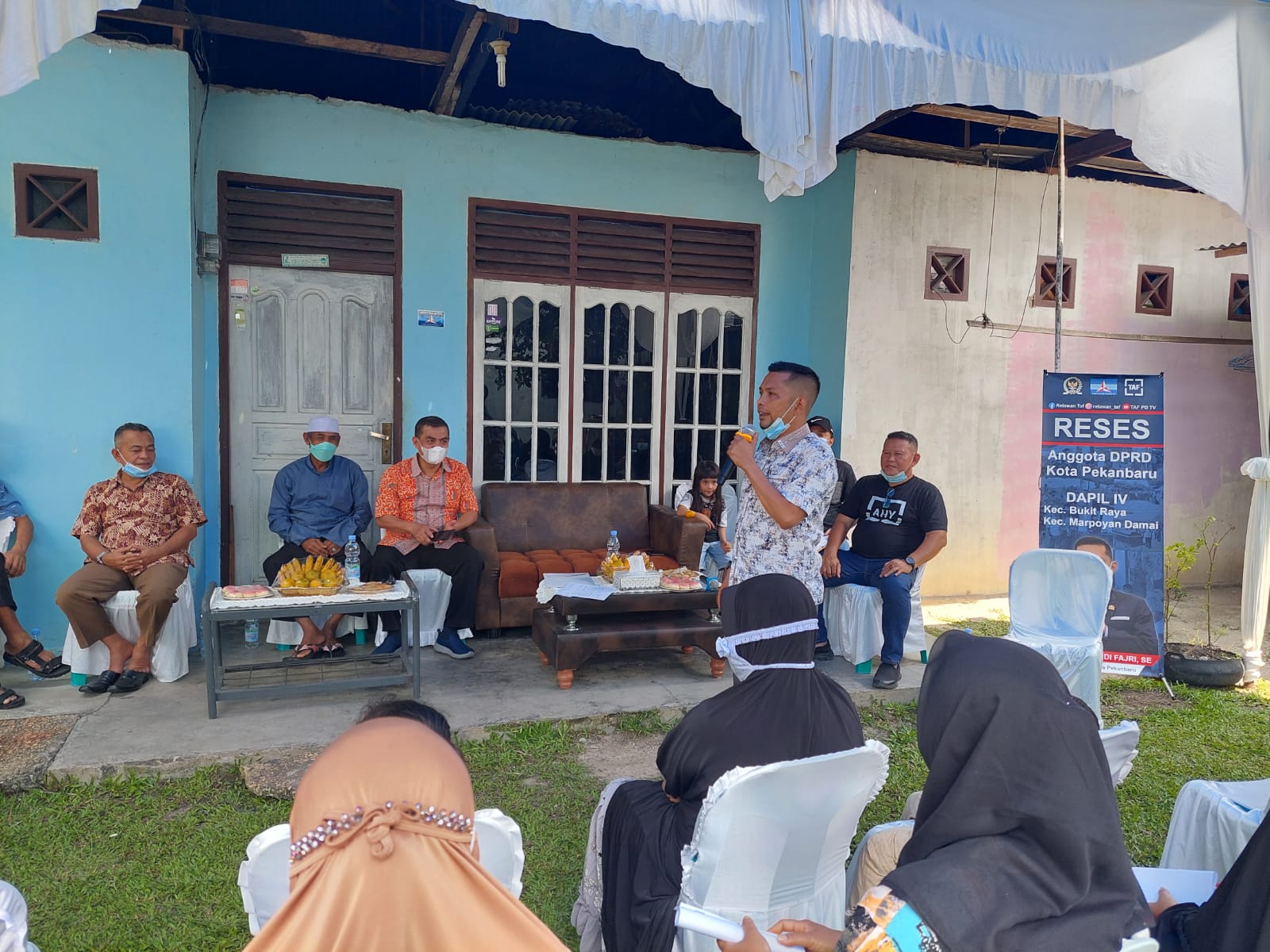 Reses di Sidomulyo Timur, Tengku Azwendi Terima Aspirasi Perbaikan Aliran Air