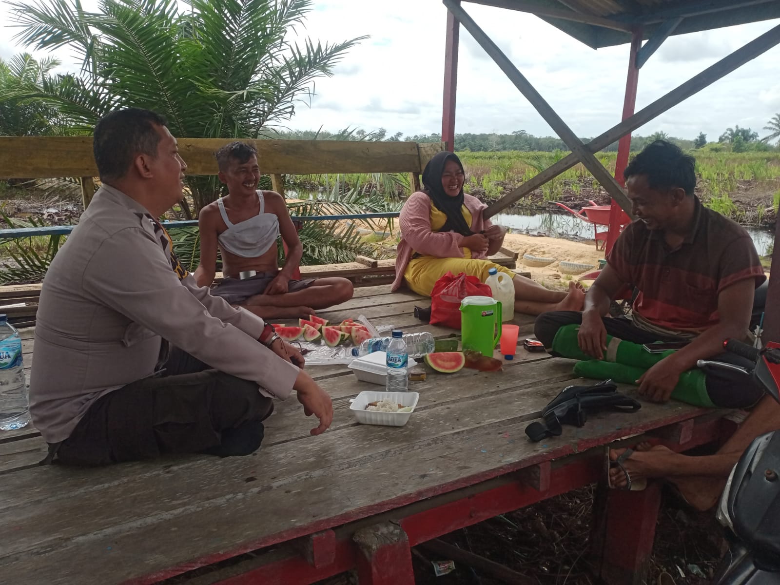 Kapolsek Rimba Melintang Tegaskan Komitmen Ciptakan Kondusifitas Pasca Pilkada Serentak 2024