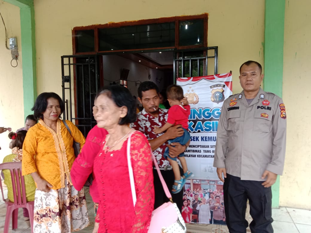 Minggu Kasih Polsek Kemuning Ajak Sukseskan Pemilu 2024 dan Pesan Kamtibmas