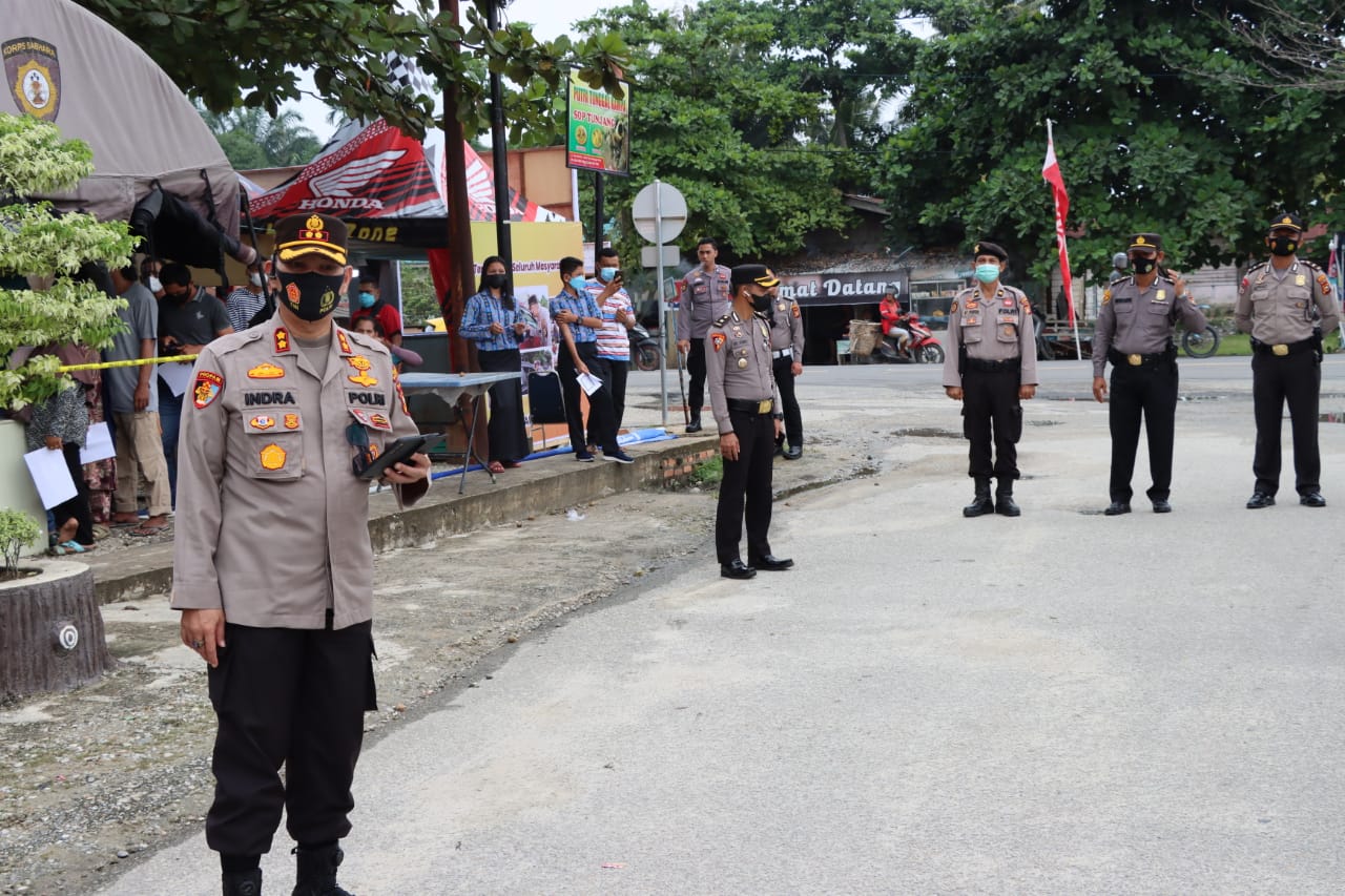 Genjot Capaian Vaksinasi, Kapolres Pelalawan Imbau Jajaran Bekerja Maksimal