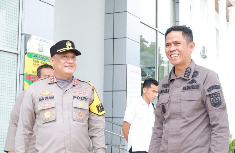 Kapolres Rokan Hilir Jalin Silaturahmi dengan Kajari, Bahas Sinergi Penegakan Hukum