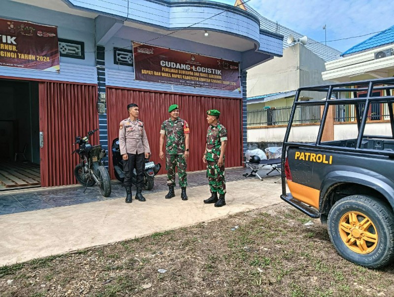 Polres Kuansing dan TNI Gelar Patroli Sinergitas, Pastikan Keamanan KPU dan Bawaslu Jelang Pilkada 2024