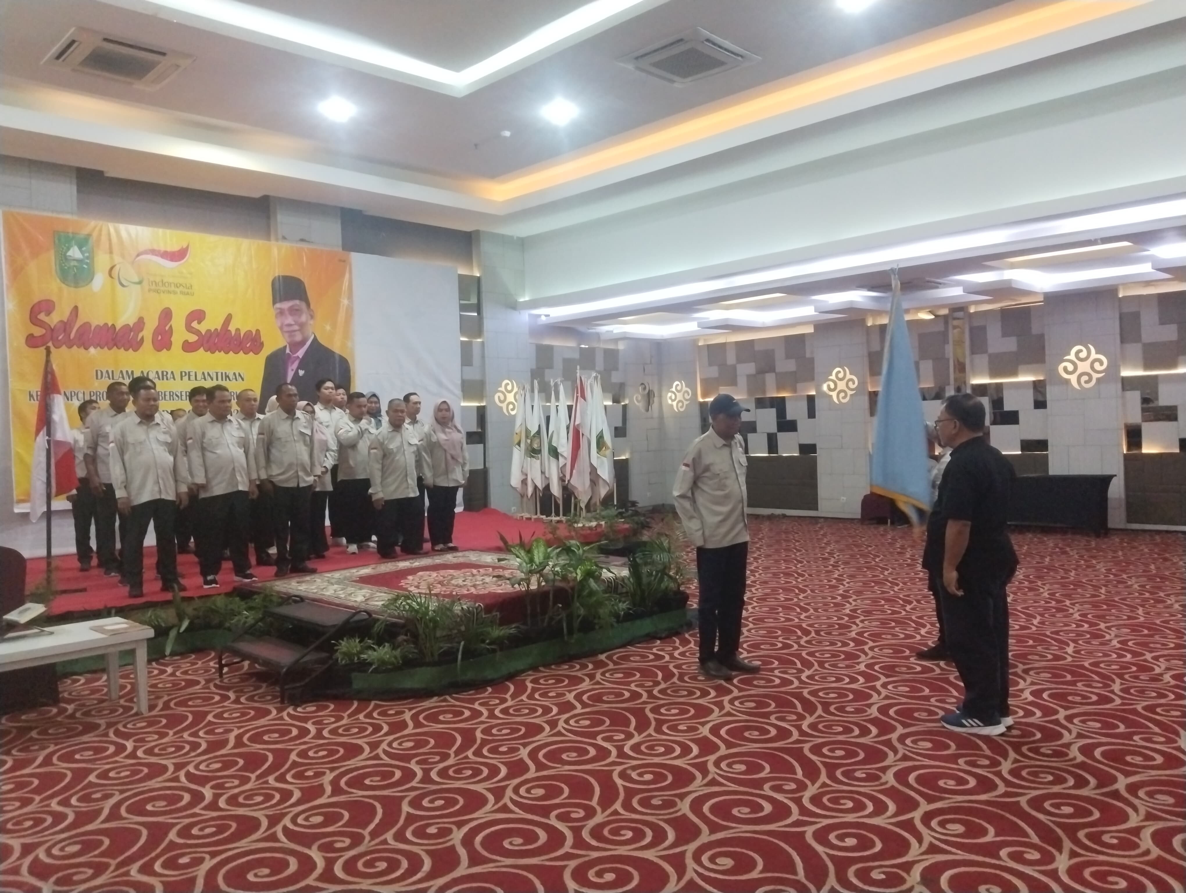 NPC Riau Kukuhkan Kepengurusan Baru, Siap Hadapi Peparnas 2024