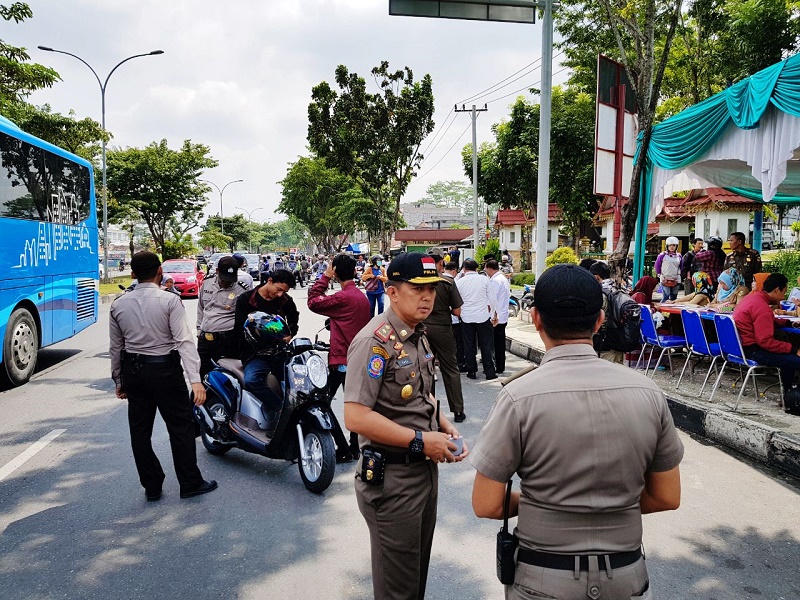 49 Orang Terjaring Razia KTP Tim Yustisi Pemko Pekanbaru