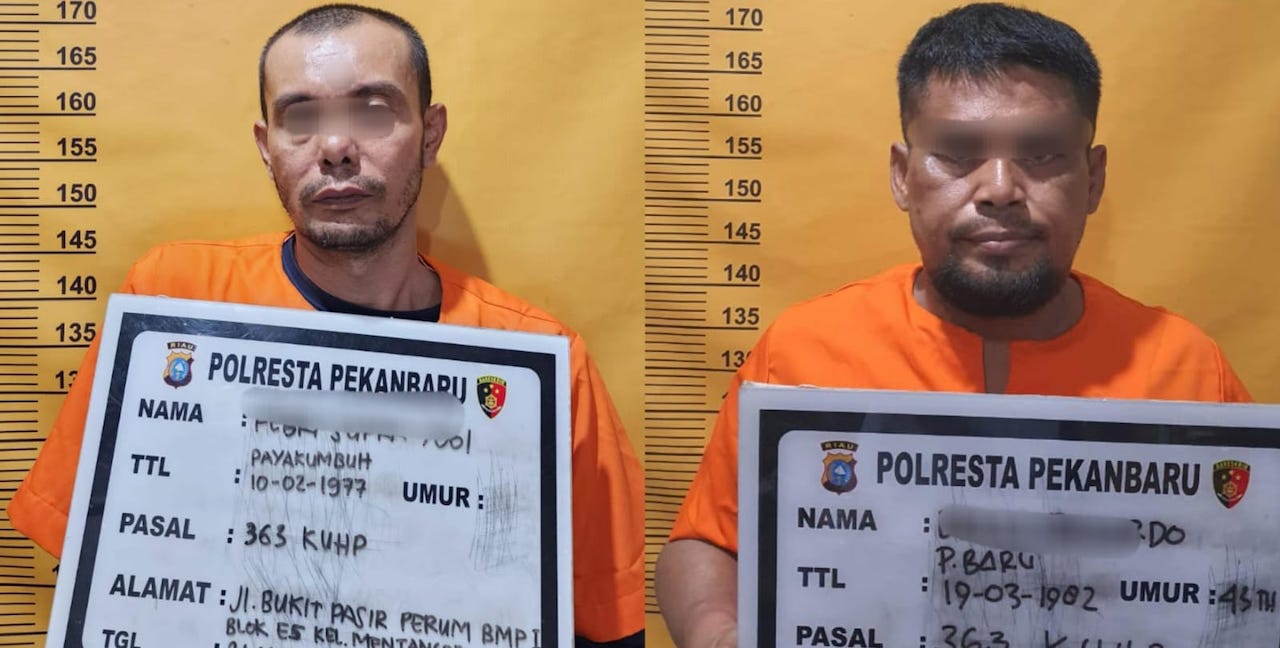 Polisi Tangkap Dua Pelaku Pembobolan Brankas Kantor Pos Pekanbaru