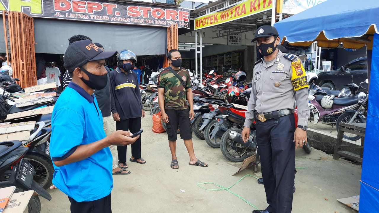 Polsek Ukui Masih Kedapatan Warga yang Melanggar Protokol Kesehatan