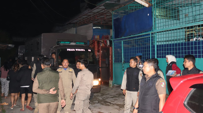 Satpol PP Pekanbaru Razia Pekat, Puluhan PSK Diamankan di Kawasan Jondul