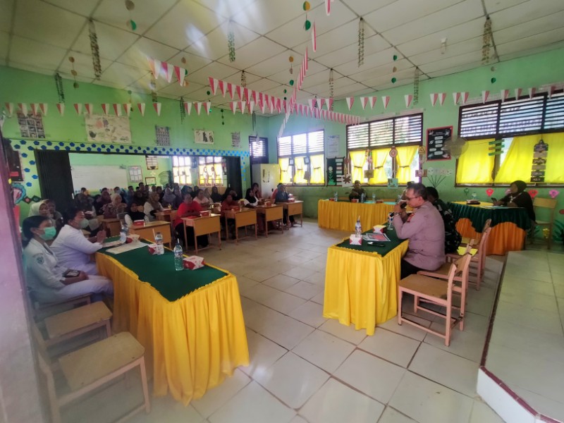 Polsek Kandis Gelar Cooling System di Kampung Pencing Bekulo, Sampaikan Pesan Pilkada Damai