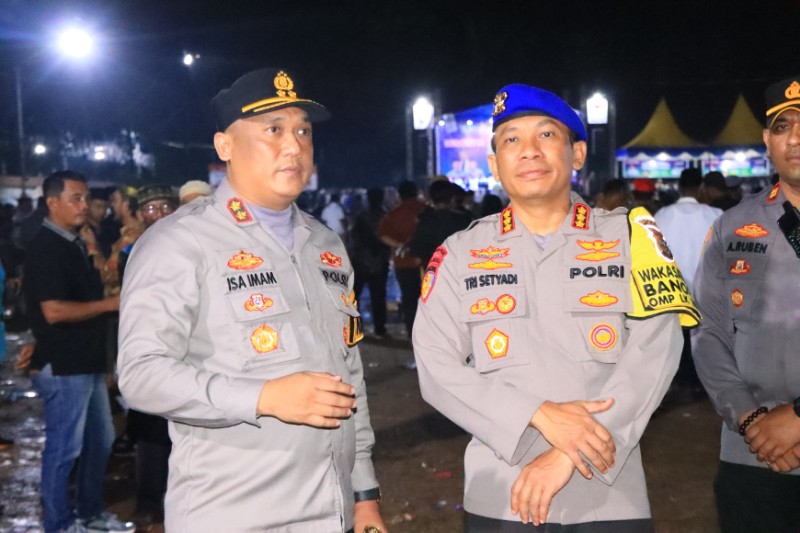 Kapolres Rokan Hilir Turun Langsung Pengamanan Kampanye di Bagan Sinembah dan Cooling System